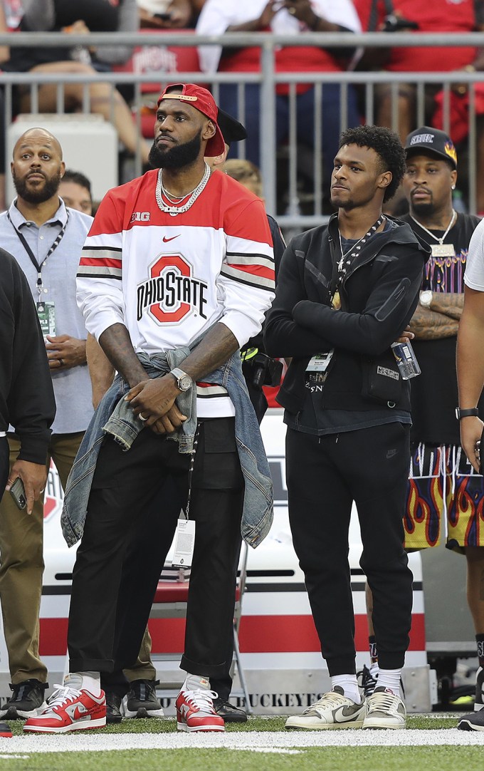 LeBron James & his son Bronny