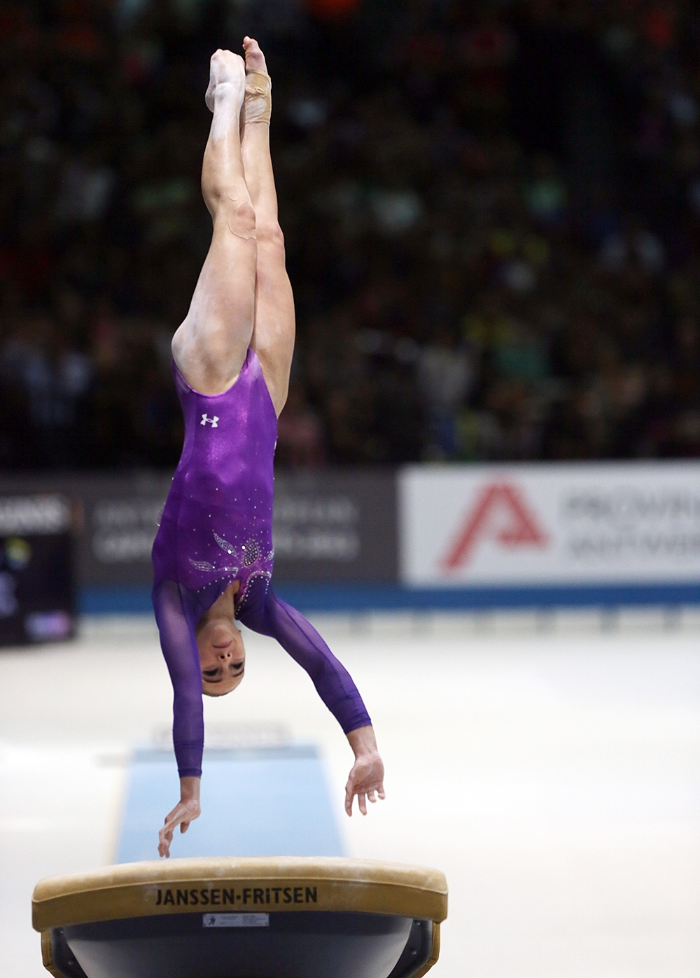 McKayla Maroney United States gymnast McKayla Maroney competes in the vault during the apparatus final at the Artistic Gymnastics World Championships in Antwerp, Belgium, . Maroney won gold in the event
Belgium Gymnastics Worlds, Antwerp, Belgium