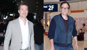 Brad Pitt and Quentin Tarantino