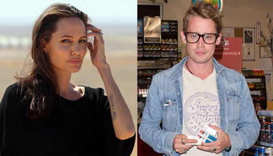 Angelina Jolie and Macaulay Culkin