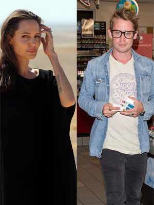 Angelina Jolie and Macaulay Culkin