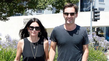 Courteney Cox with her boyfriend Johnny McDaid