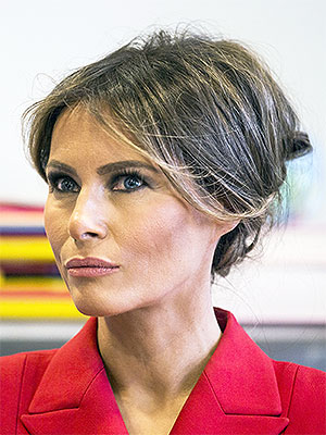 Melania Trump Updo Hairstyle