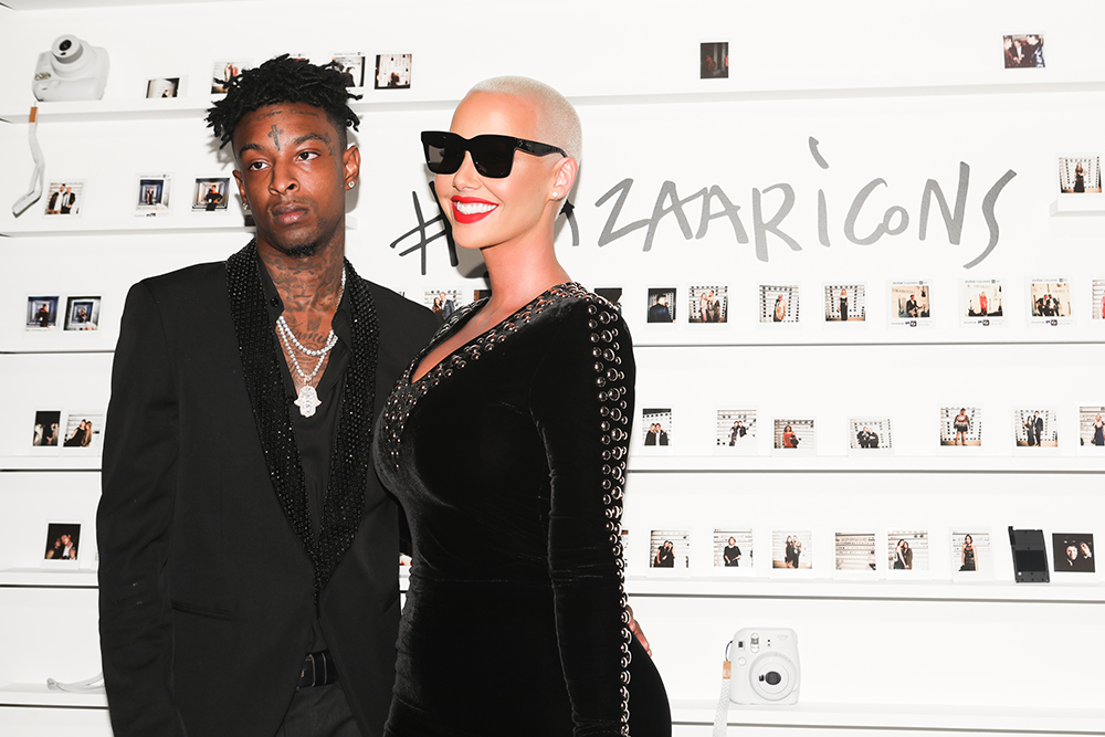 21 Savage, Amber Rose
Harper's Bazaar ICONS party, Spring Summer 2018, New York Fashion Week, USA - 08 Sep 2017