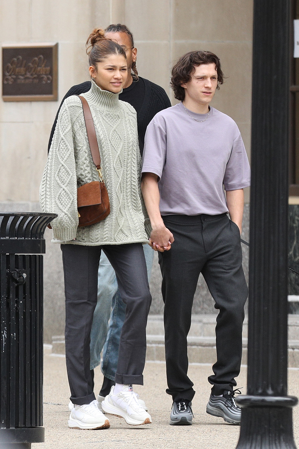 *EXCLUSIVE* Zendaya and Tom Holland hold hands as they explore Boston **WEB EMBARGO UNTIL  9 am PST on April 26, 2022** - ** WEB MUST CALL FOR PRICING **