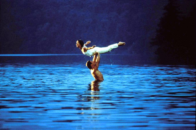 Patrick Swayze & Jennifer Grey doing a lift