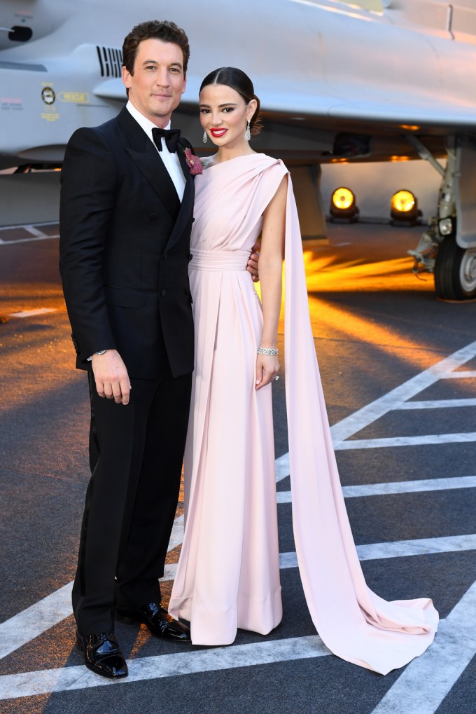 Miles Teller & Keleigh Sperry At The London Premiere Of ‘Top Gun Maverick’