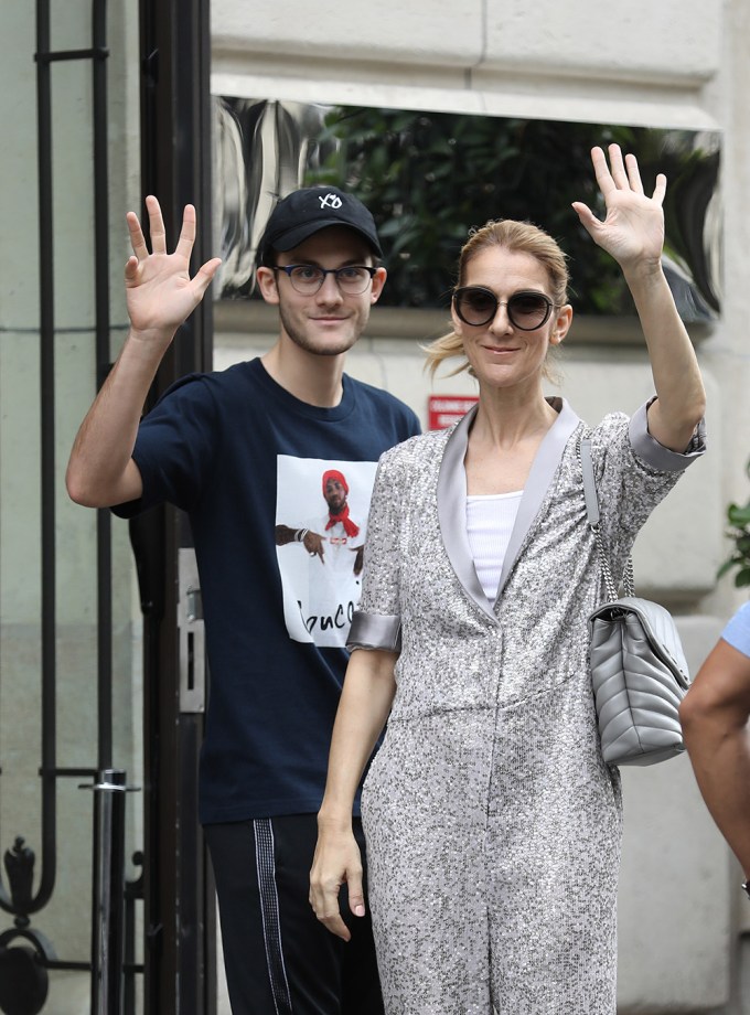 Celine Dion & Rene-Charles In Paris