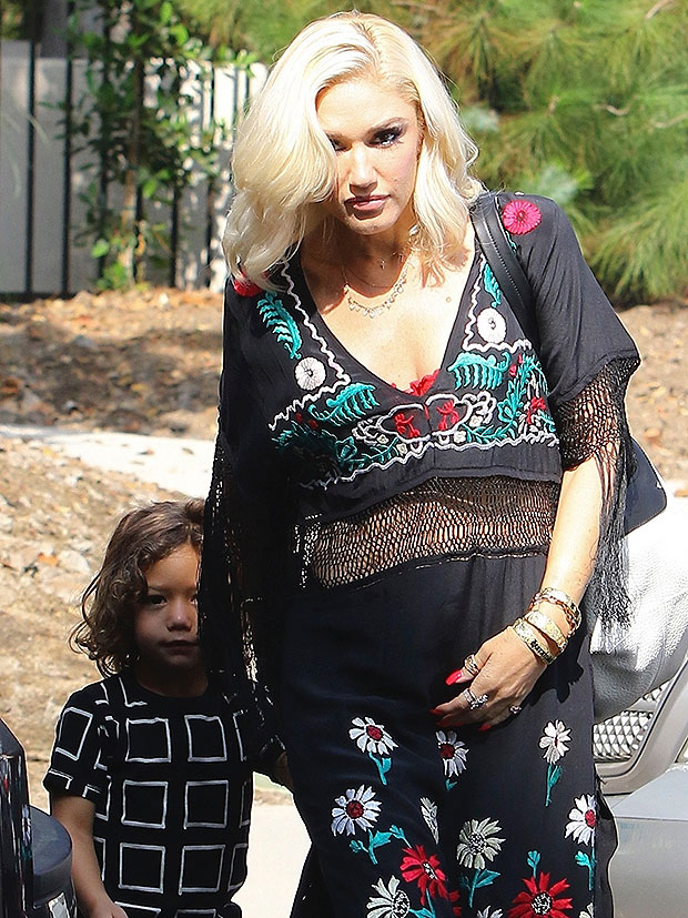 Gwen Stefani in a flowy dress 