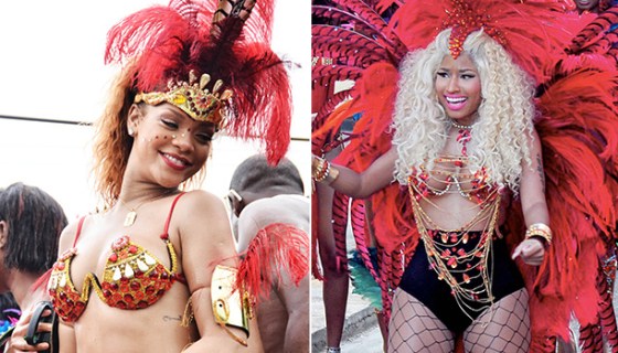 Rihanna & Nicki Minaj in Bikinis