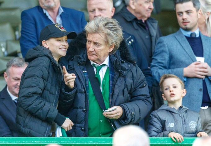 Rod Stewart Enjoying Sports