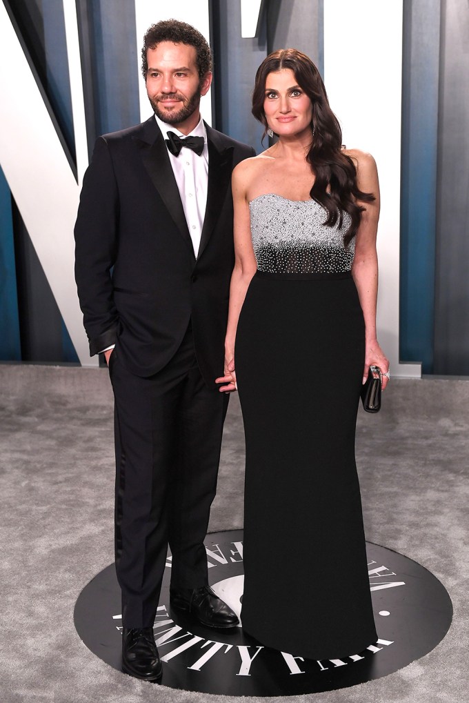 Idina Menzel & Aaron Lohr At VF Oscar Party