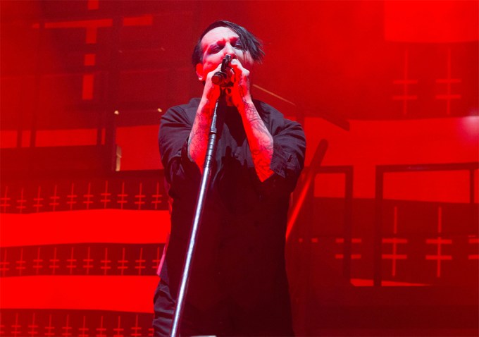 Marilyn Manson Performs in Concert