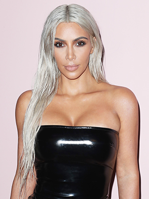 Kim kardashian platinum hair