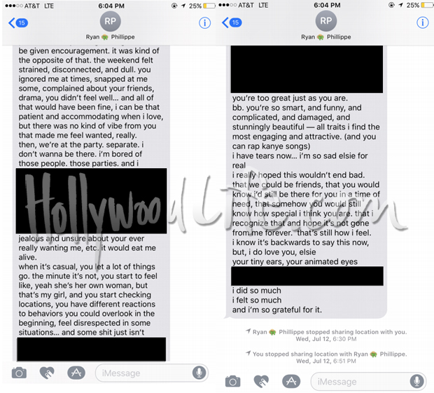 Ryan Phillippe Text Messages