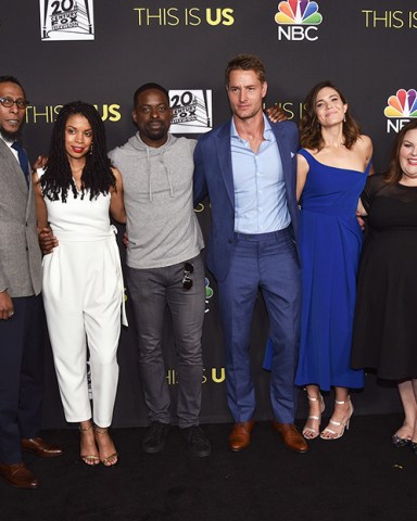 Chris Sullivan, Ron Cephas Jones, Susan Kelechi Watson, Sterling K. Brown, Justin Hartley, Mandy Moore, Chrissy Metz and Milo Ventimiglia
'This Is Us' TV show FYC event, Arrivals, Los Angeles, USA - 07 Jun 2017