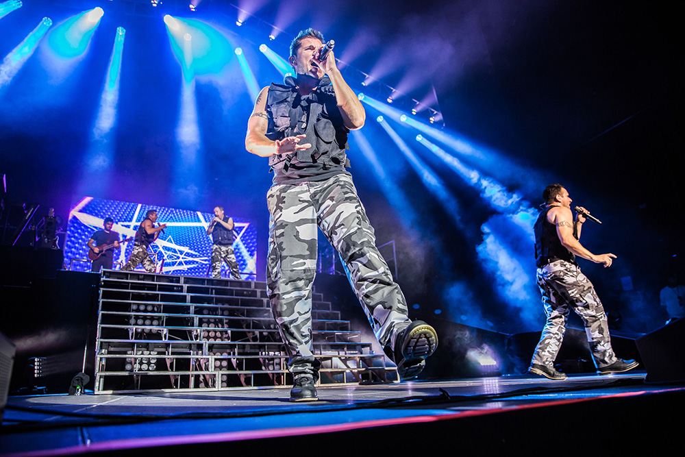 98 Degrees perform at the Ford Amphitheater, Coney Island Boardwalk, New York, USA - 17 Aug 2016