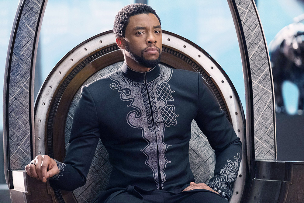 BLACK PANTHER, Chadwick Boseman, 2018. ph: Matt Kennedy /© Marvel / © Walt Disney Studios Motion Pictures /Courtesy Everett Collection