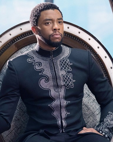 BLACK PANTHER, Chadwick Boseman, 2018. ph: Matt Kennedy /© Marvel / © Walt Disney Studios Motion Pictures /Courtesy Everett Collection