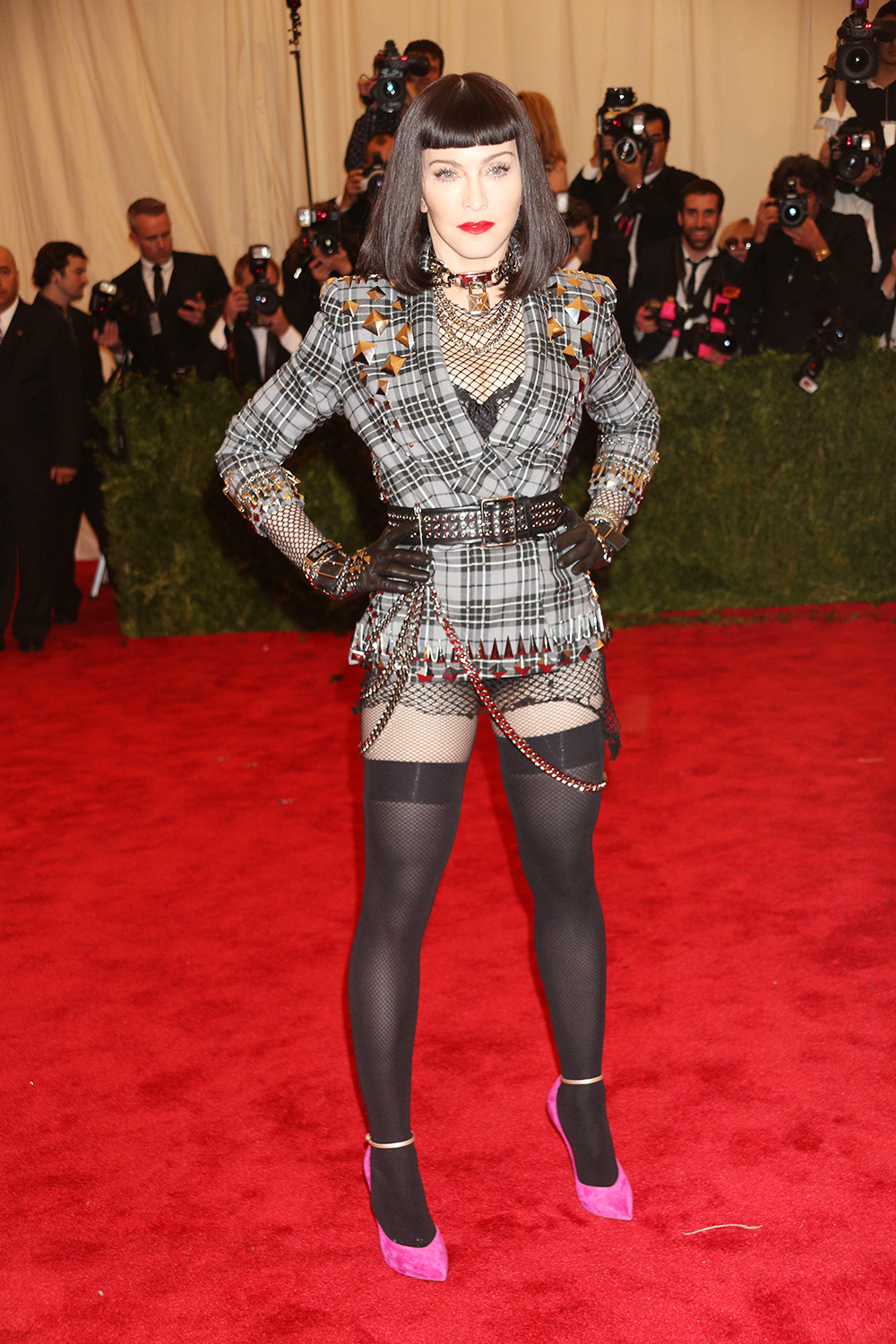 Madonna
Costume Institute Gala Benefit celebrating the Punk: Chaos To Couture exhibition, Metropolitan Museum of Art, New York, America - 06 May 2013
WEARING GIVENCHY