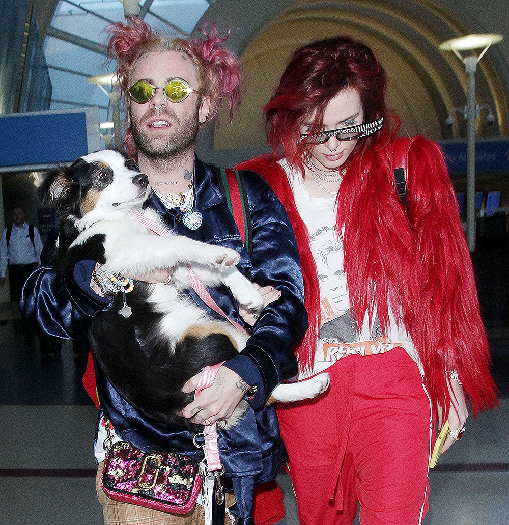 Bella Thorne and Mod Sun at LAX International Airport, Los Angeles, USA - 23 Mar 2018