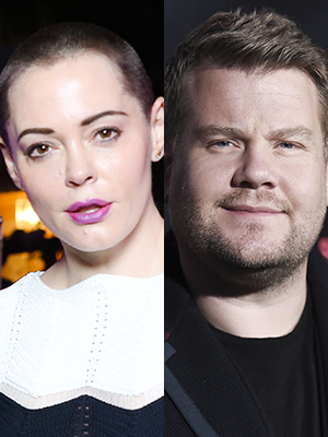 Rose McGowan James Corden