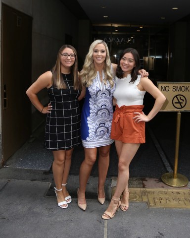 Kate Gosselin and her two daughters are seen at the Today Show. . 11 Jun 2019 Pictured: Kate Gosselin, Maddy Gosselin, Keira Gosselin. Photo credit: Joe Russo / MEGA TheMegaAgency.com +1 888 505 6342 (Mega Agency TagID: MEGA441774_010.jpg) [Photo via Mega Agency]