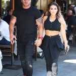 Beverly Hills, CA  - Jersey Shoer's Ronnie Ortiz-Magro has lunch with his EX girl Jen Harley while out in Beverly Hills.

Pictured: Ronnie Ortiz-Magro, Jen Harley

BACKGRID USA 3 OCTOBER 2019 

BYLINE MUST READ: TheHollywoodFix.com / BACKGRID

USA: +1 310 798 9111 / usasales@backgrid.com

UK: +44 208 344 2007 / uksales@backgrid.com

*UK Clients - Pictures Containing Children
Please Pixelate Face Prior To Publication*