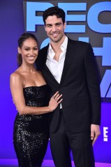 Serena Pitt and Joe Amabile arrive at the People's Choice Awards, at the Barker Hangar in Santa Monica, Calif
2021 People's Choice Awards, Santa Monica, United States - 07 Dec 2021