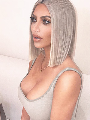 kim kardashian sleek hair