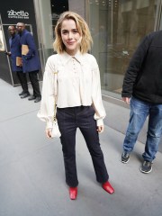 Kiernan Shipka At Sirius Studios. . 02 Apr 2019 Pictured: Kiernan Shipka . Photo credit: Joe Russo / MEGA TheMegaAgency.com +1 888 505 6342 (Mega Agency TagID: MEGA392901_004.jpg) [Photo via Mega Agency]