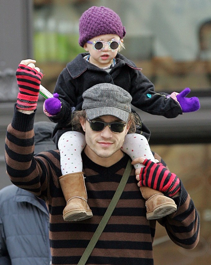 Heath Ledger With Daughter Matilda