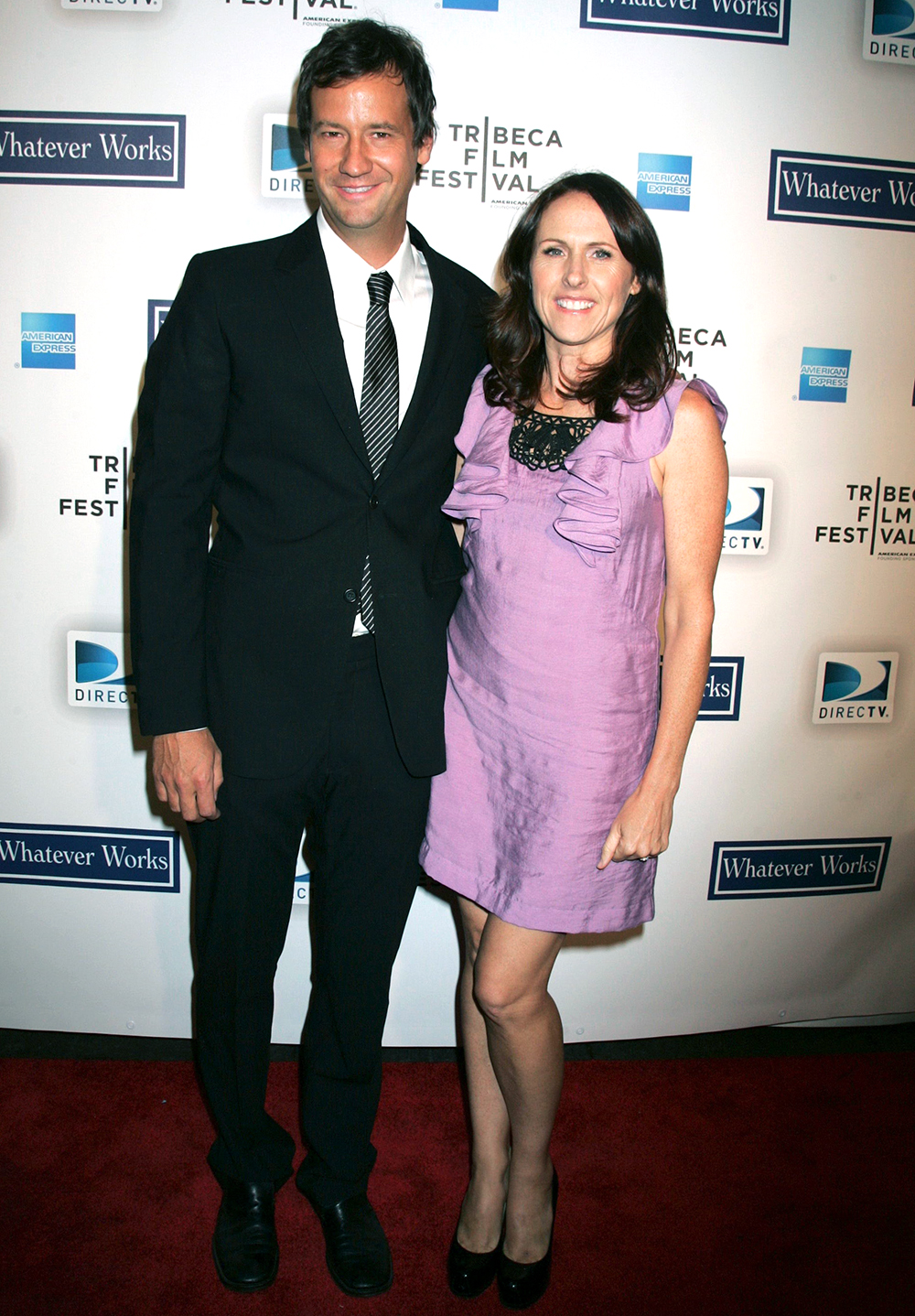 Molly Shannon and husband Fritz Chesnut
'Whatever Works' Film Premiere at the Tribeca Film Festival, New York, America - 22 Apr 2009
New York welcomed back its favourite son last night as the Big Apple's Tribeca Film Festival staged the premiere of Woody Allen's latest film comedy, 'Whatever Works'.

Like his early works, the film is set in the City That Never Sleeps and stars his current young muse of the moment, Evan Rachel Wood.

Wood plays the naïve young wife of Larry David's Scrooge-like character. The film is a dark comedy starring Larry David as an eccentric man from Greenwich Village who gets caught up in a series of love stories which get him tangled up with a young girl from the south (Evan Rachel Wood) and her parents.

The guest list for the screening was nothing if not star-studded, with the likes of Robert De Niro, Uma Thurman, Debra Messing, Mary Kate Olsen, Larry David, Patricia Clarkson, Mickey Dolenz and Morgan Spurlock all attending.