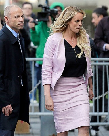 Stormy Daniels, Michael Avenatti. Stormy Daniels and her attorney Michael Avenatti leave federal court in New York
Trump Russia Probe, New York, USA - 16 Apr 2018