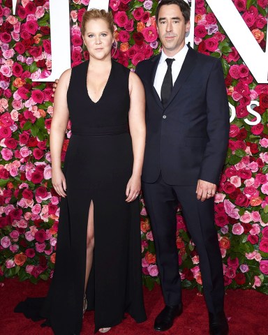 Amy Schumer, Chris Fischer. Amy Schumer, left, and Chris Fischer arrive at the 72nd annual Tony Awards at Radio City Music Hall, in New York
The 72nd Annual Tony Awards - Arrivals, New York, USA - 10 Jun 2018