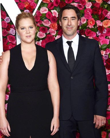 Amy Schumer, Chris Fischer. Amy Schumer, left, and Chris Fischer arrive at the 72nd annual Tony Awards at Radio City Music Hall, in New York
The 72nd Annual Tony Awards - Arrivals, New York, USA - 10 Jun 2018