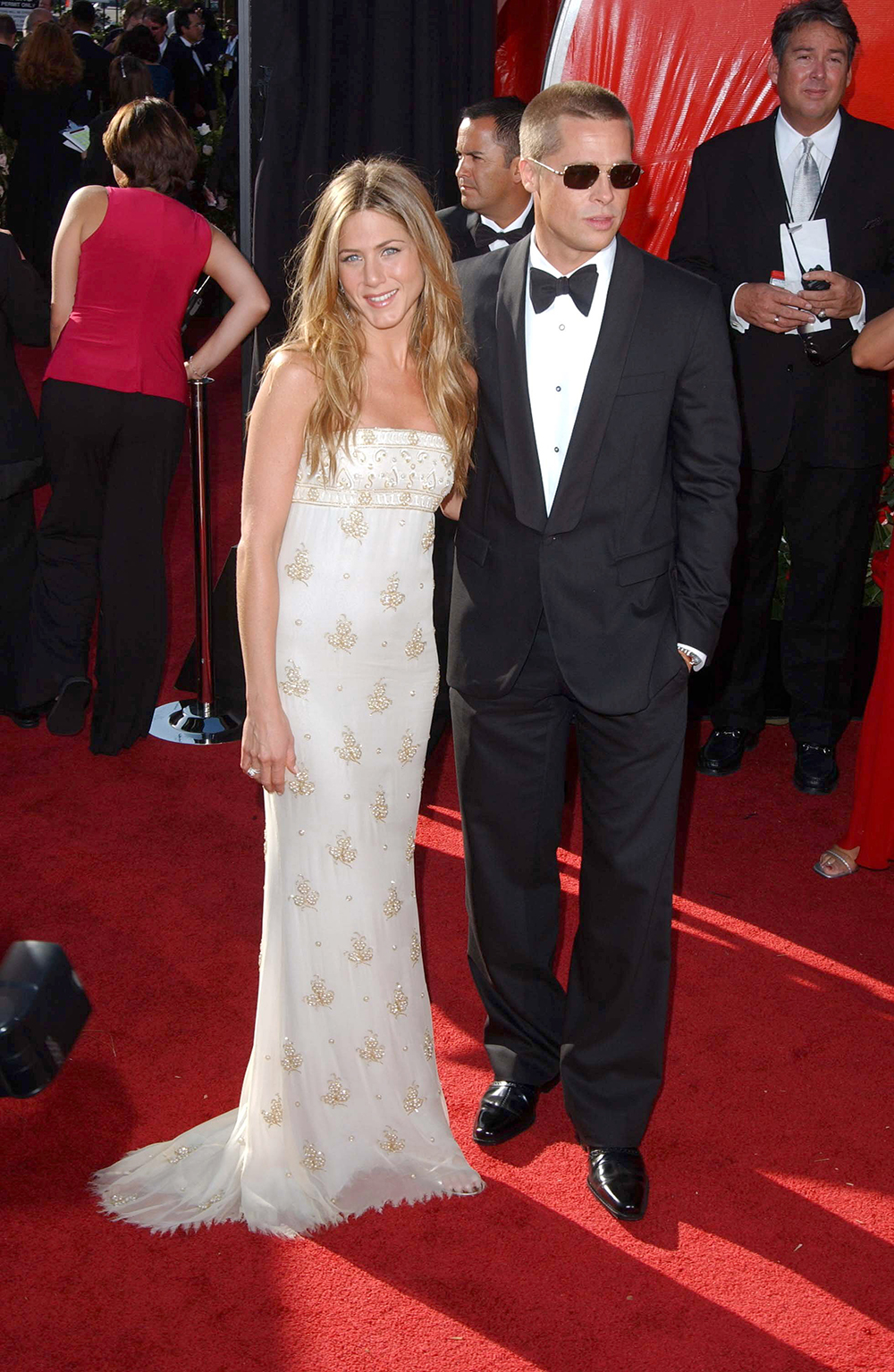 Jennifer Aniston and Brad Pitt
56TH ANNUAL EMMY AWARDS, LOS ANGELES, AMERICA - 19 SEP 2004