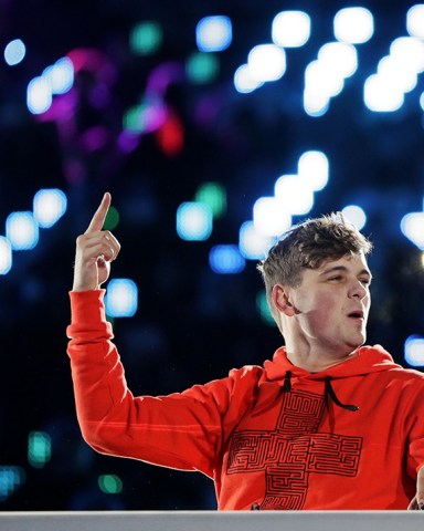 DJ Martin Garrix performs during the closing ceremony of the 2018 Winter Olympics in Pyeongchang, South Korea
Olympics Closing Ceremony, Pyeongchang, South Korea - 25 Feb 2018