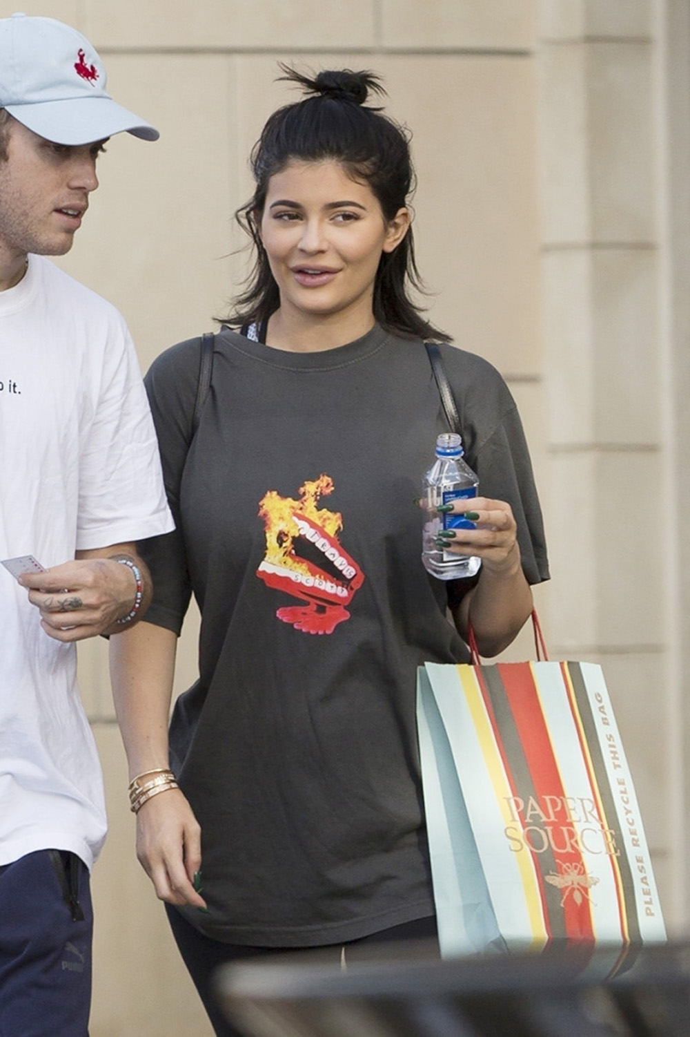 *EXCLUSIVE* Calabasas, CA  - Kylie Jenner took in some retail therapy with her bff and cancer patient, Harry Hudson. Last week Kylie donated 500K to help fight Hodgkins Lymphoma. The reality tv star looks happy sporting leggings and a tee paired with white sneakers. Kylie’s lips looked a bit fuller during her outing, the reality star recently revealed on her show “Life of Kylie’’ that she "didn’t feel desirable or pretty’’ after a comment made by a guy she kissed in her mid teens. The traumatic incident ultimately played a role in her decision to have her lips enhanced.Pictured: Kylie Jenner, Harry HudsonBACKGRID USA 12 SEPTEMBER 2017 BYLINE MUST READ: IXOLA / BACKGRIDUSA: +1 310 798 9111 / usasales@backgrid.comUK: +44 208 344 2007 / uksales@backgrid.com*UK Clients - Pictures Containing ChildrenPlease Pixelate Face Prior To Publication*