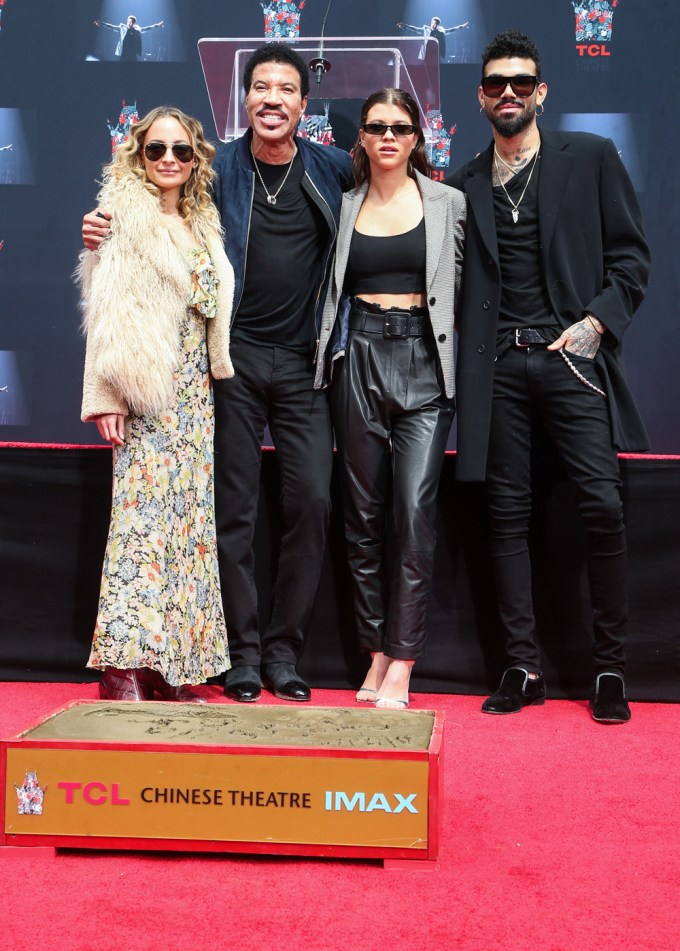 Lionel Richie & Kids Attend Hollywood Star Ceremony