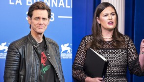 Jim Carrey and Sarah Huckabee