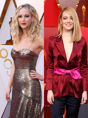 Jennifer Lawrence and Emma Stone