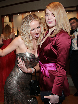 Jennifer Lawrence Licking Emma Stones Cleavage