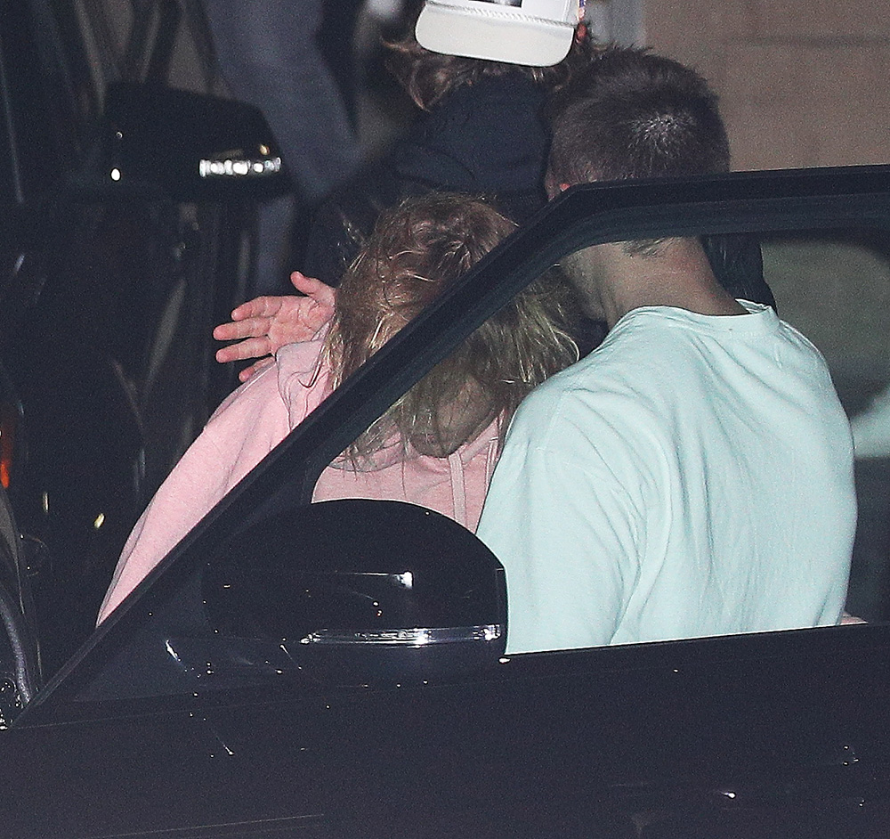 Justin Bieber gets comforted by church friends after Selena gomez news in Los Angeles, CA