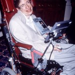 Stephen Hawking
PROFESSOR STEPHEN HAWKING RECEIVING HIS CERTIFICATE FROM THE GUINNESS BOOK OF RECORD - 1992
