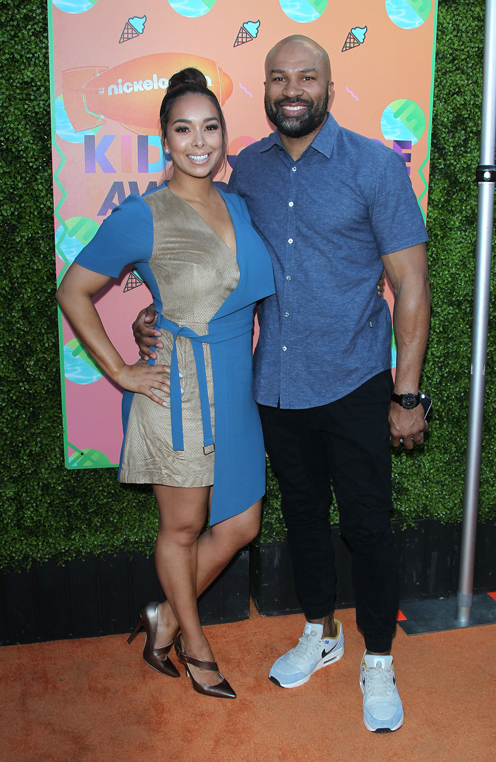 Gloria Govan, Derek Fisher
Nickelodeon Kids' Choice Awards, Arrivals, Los Angeles, USA - 11 Mar 2017