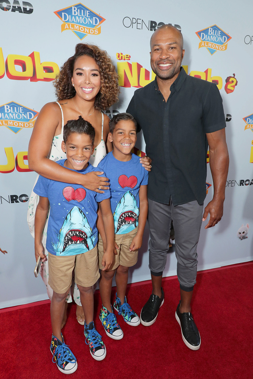 Gloria Govan, Carter Kelly Barnes, Isaiah Michael Barnes, Derek Fisher
'The Nut Job 2: Nutty by Nature' film premiere, Arrivals, Los Angeles, USA - 05 Aug 2017