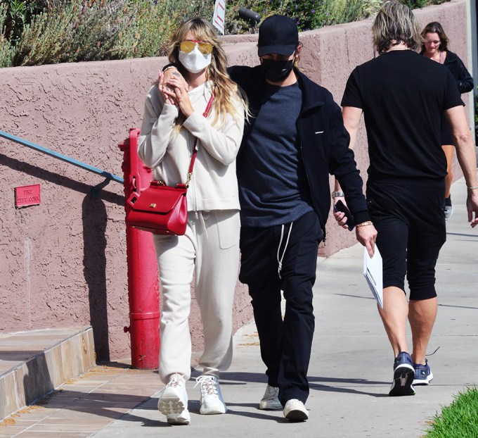 Heidi Klum and Tom Kaulitz furniture shopping in Beverly Hills, California