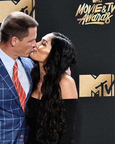 John Cena and Nikki Bella
MTV Movie & TV Awards, Press Room, Los Angeles, USA - 07 May 2017