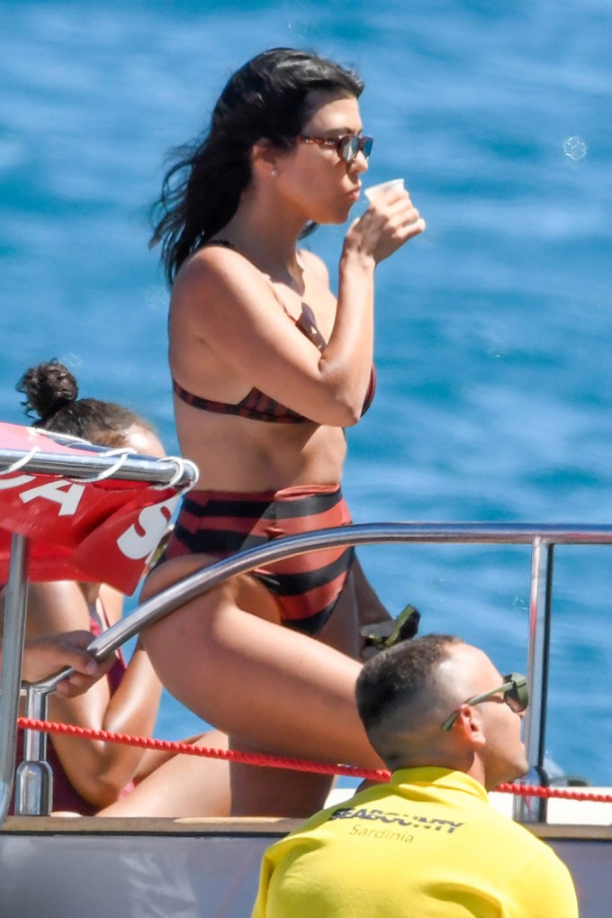 Kourtney Kardashian In Sardinia